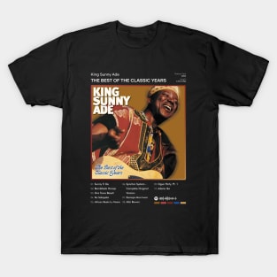 King Sunny Ade - The Best of the Classic Years Tracklist Album T-Shirt